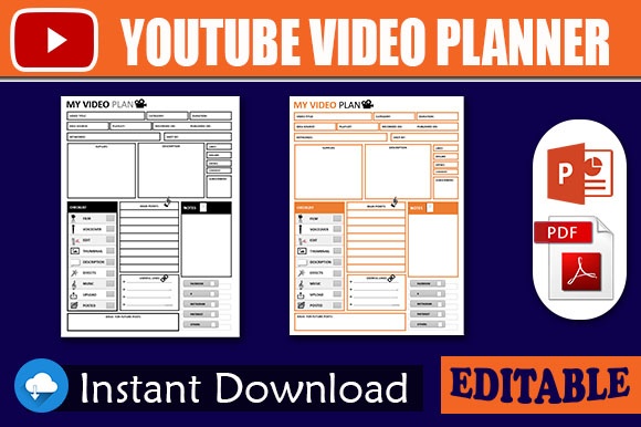  YouTube Content Planner Template